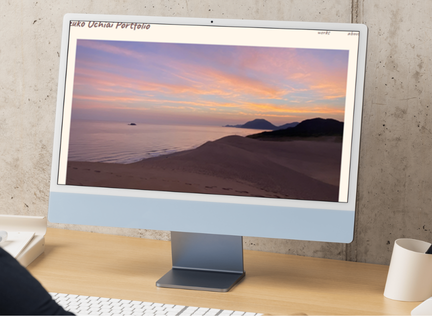 作品のモックアップ