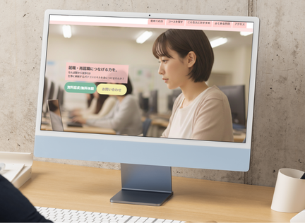 作品のモックアップ